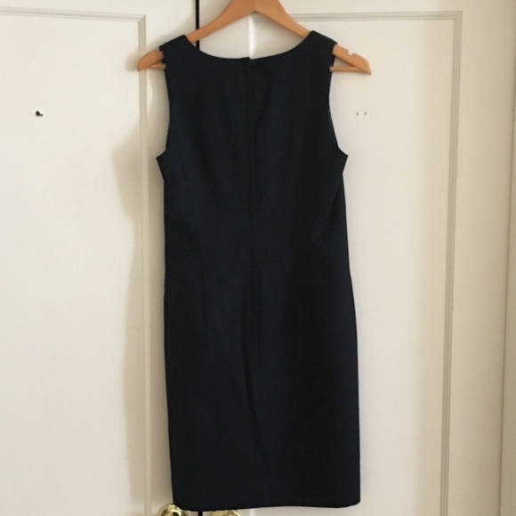 J. Crew Allura Navy Blue Shift Dress Size 4 EUC - Picture 2 of 4